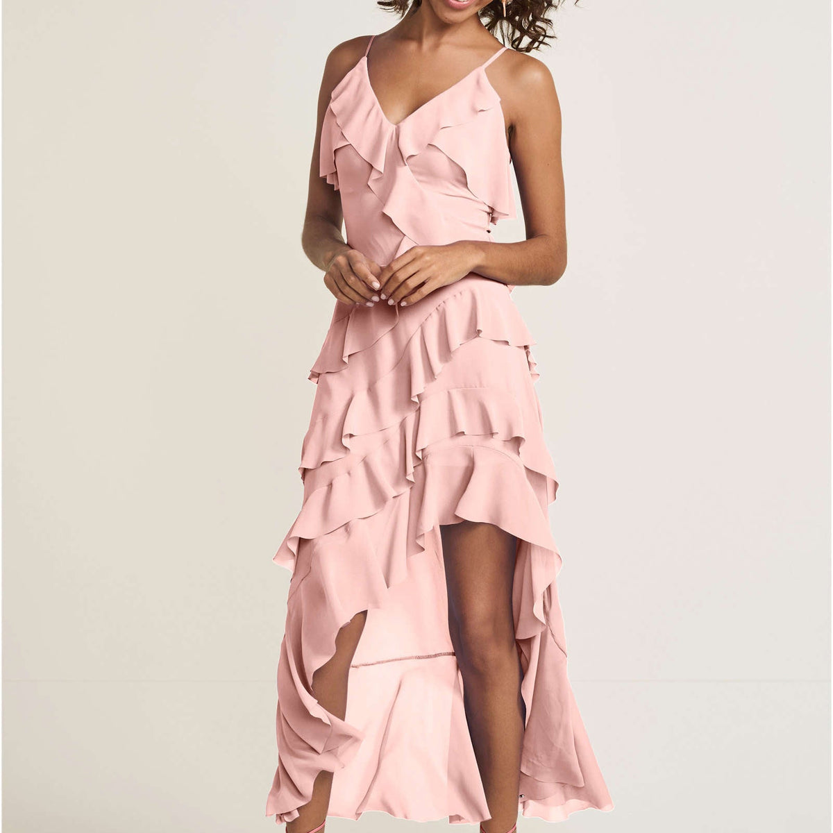 venus dresses pink VENUS Cross-Neck Bandage Dress | Dark Pink