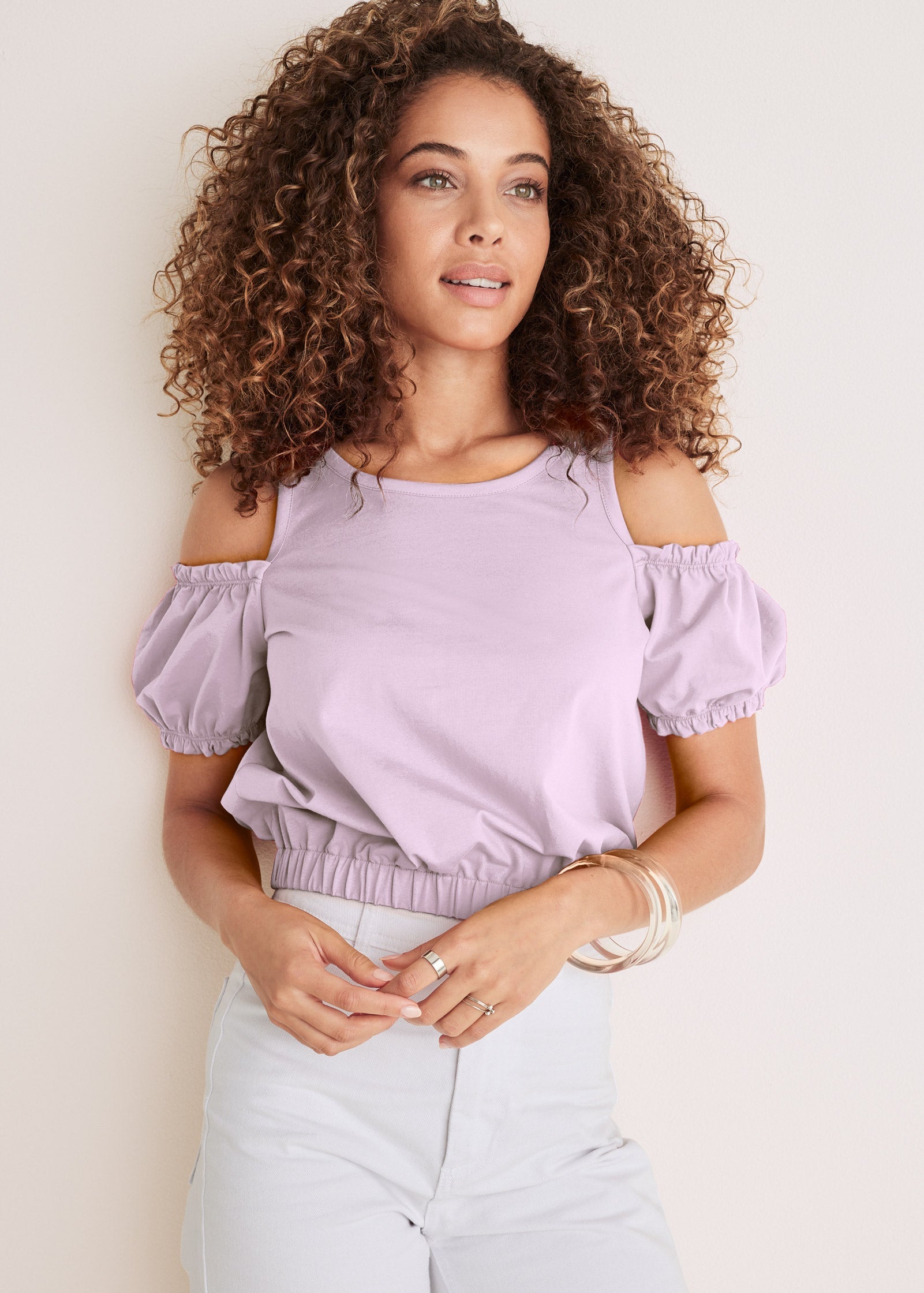 Cold Shoulder Top - Lilac – VENUS