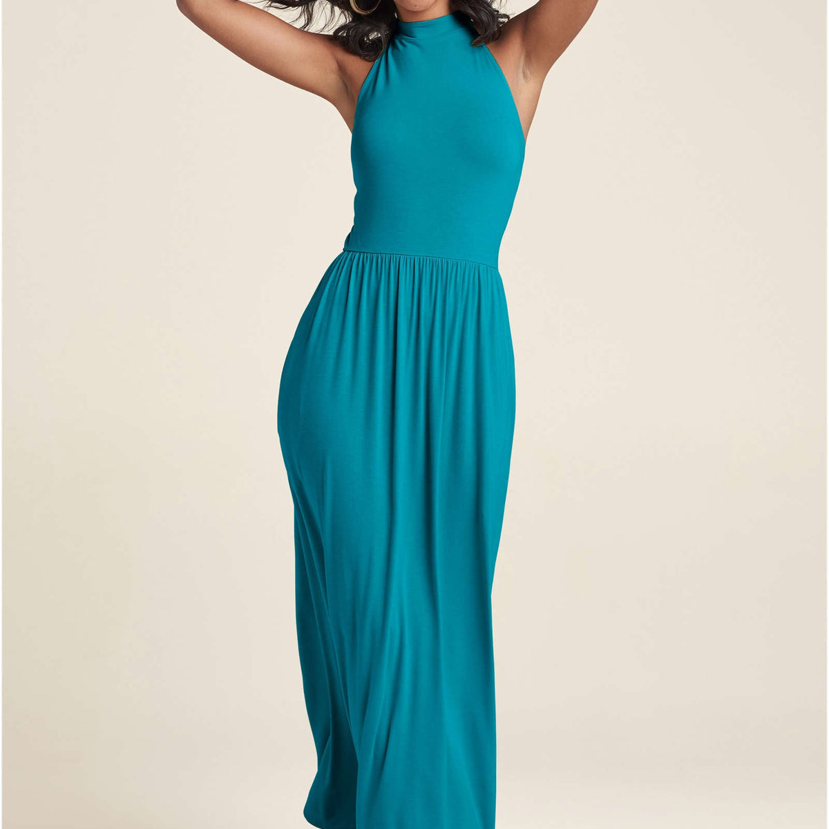 princess polly black backless dress Lulus Elani Halter Neck Mini Dress In Teal – Infinity Raine main image 0