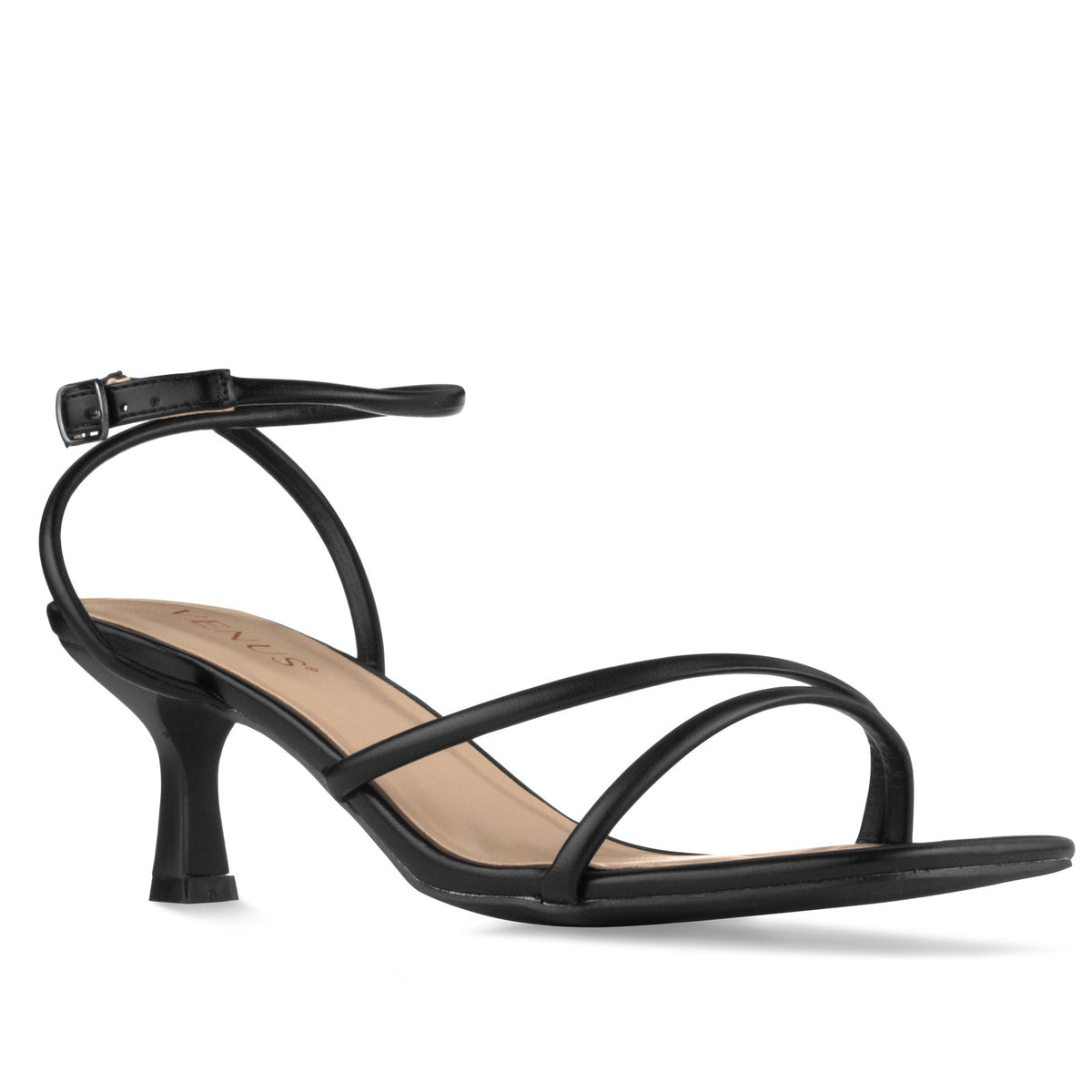 Strappy Kitten Heels