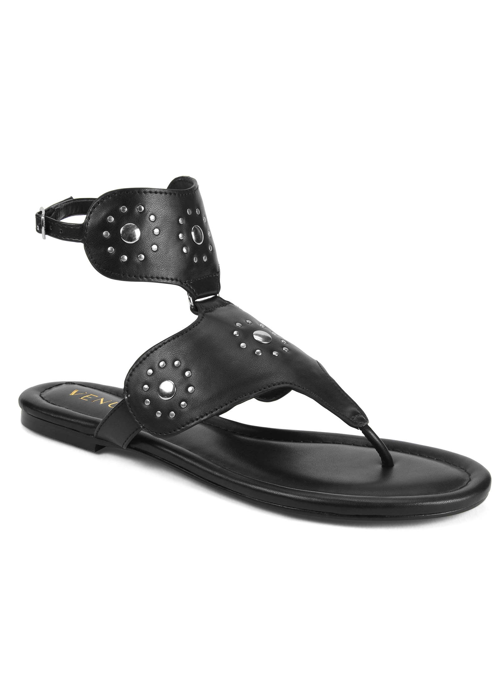 Flat Sandal - Black – Venus Fashion
