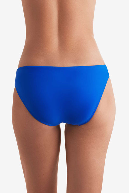 Back of blue swim bottoms