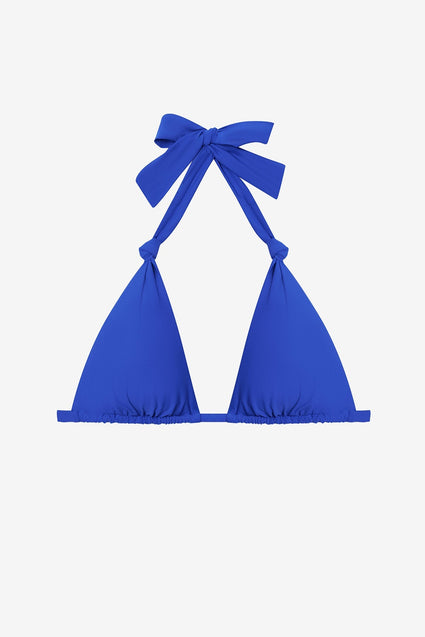 Blue bikini top