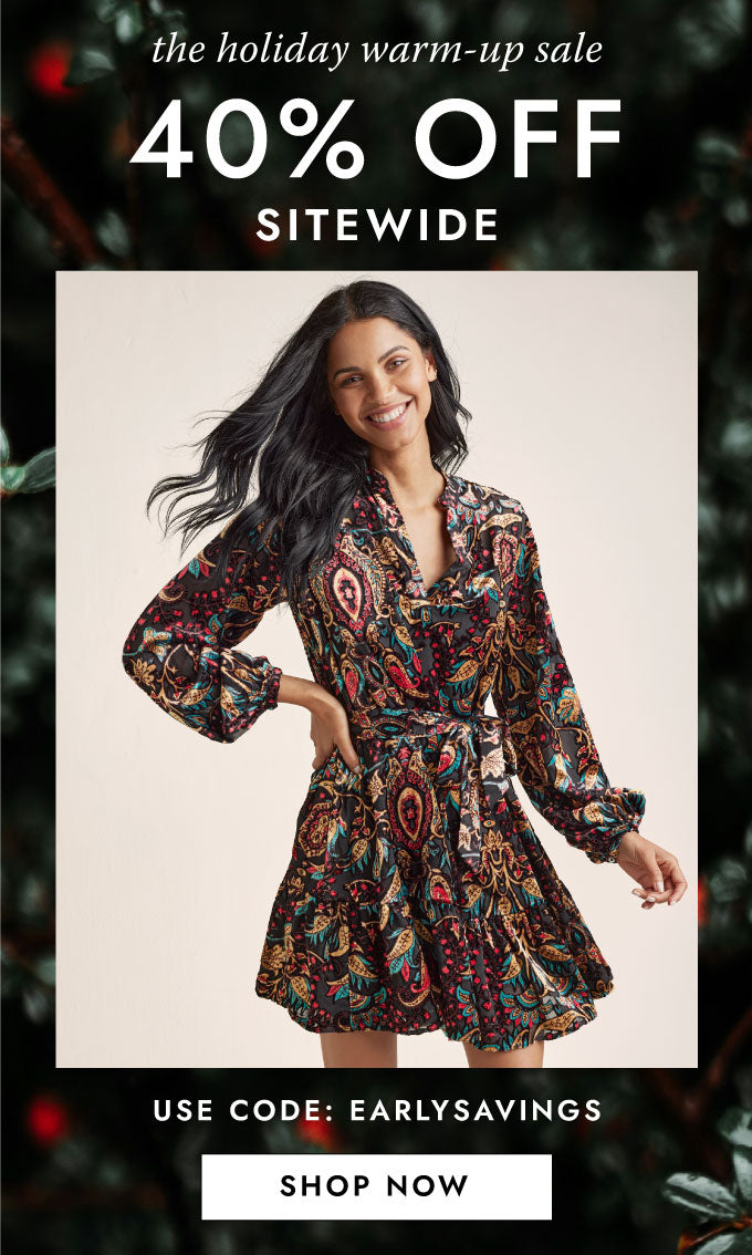 Take extra 40% off sitewide w/ EARLYSAVINGS