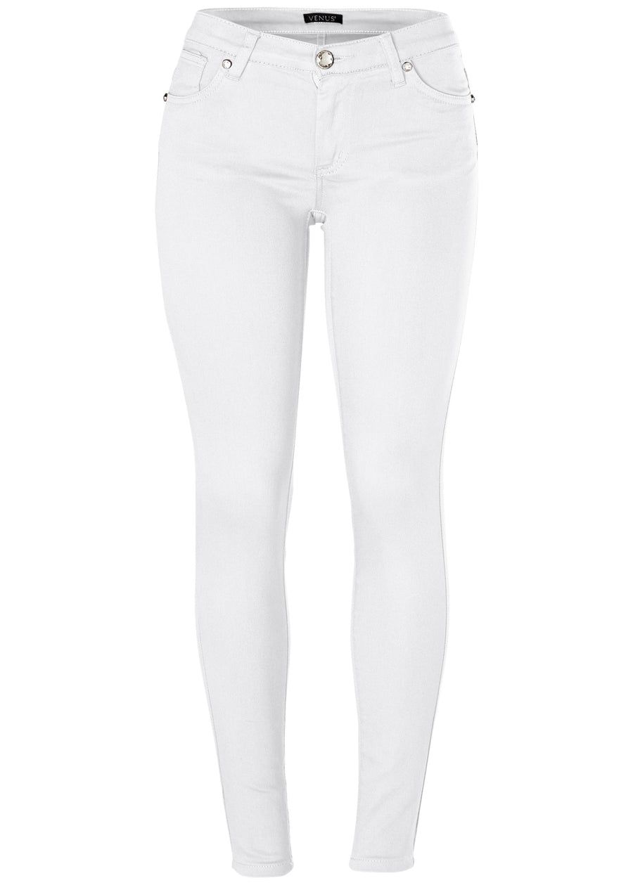 Heidi Skinny Jeans - White