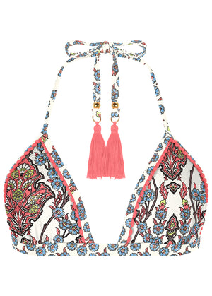 POM POM TRIANGLE BIKINI TOP - Dainty Decor - thumbnail-3