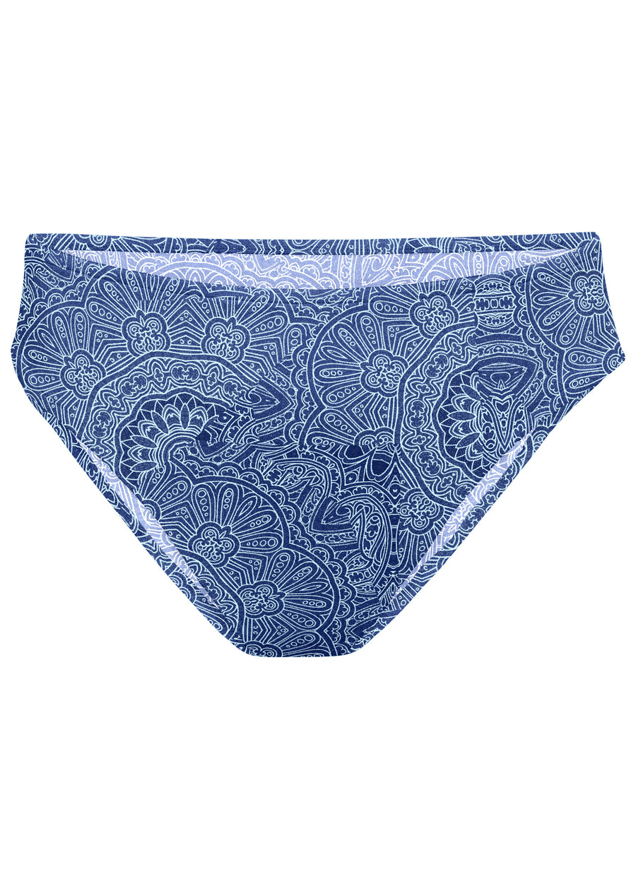 High-Waist Moderate Bottom - Koloa Medallion