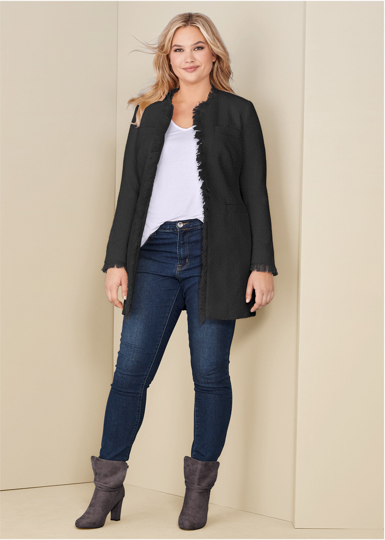 Tweed Jacket - Black – VENUS