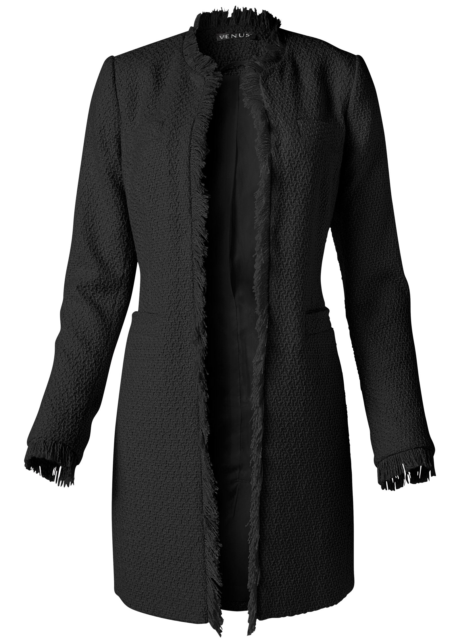 Tweed Jacket - Black – VENUS