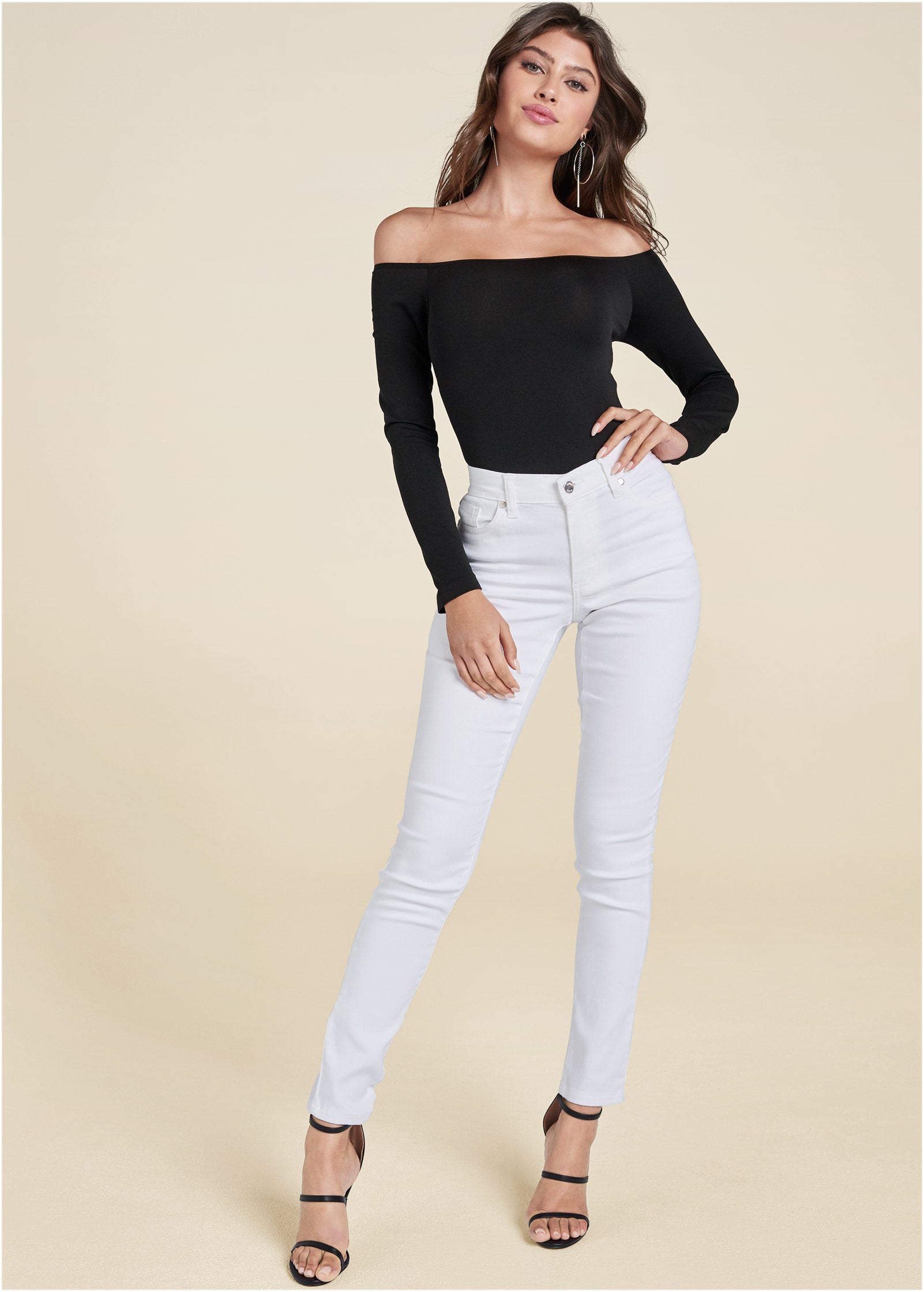 Heidi Skinny Jeans - White
