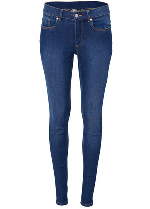 Heidi Skinny Jeans - Dark Wash - thumbnail-5