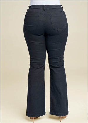 Halle Bootcut Jeans - Black - thumbnail-6