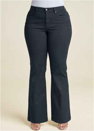 Halle Bootcut Jeans - Black - thumbnail-5