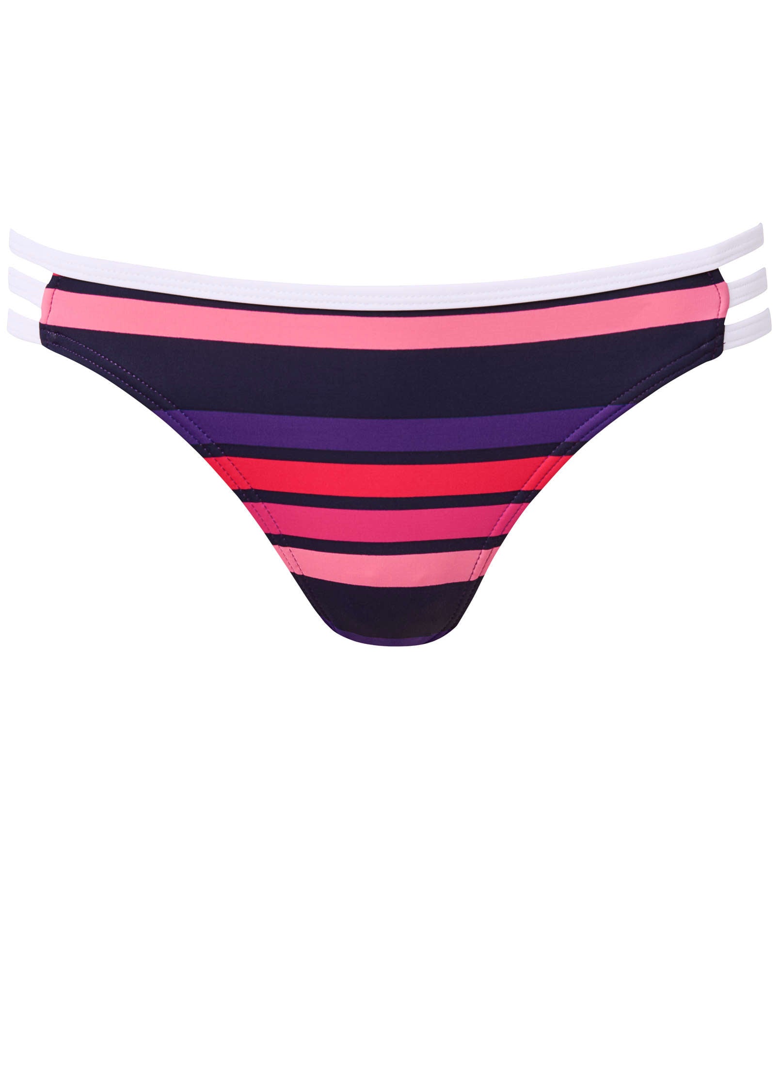 Strappy Side Moderate Bottom - Sunburst Stripe – VENUS