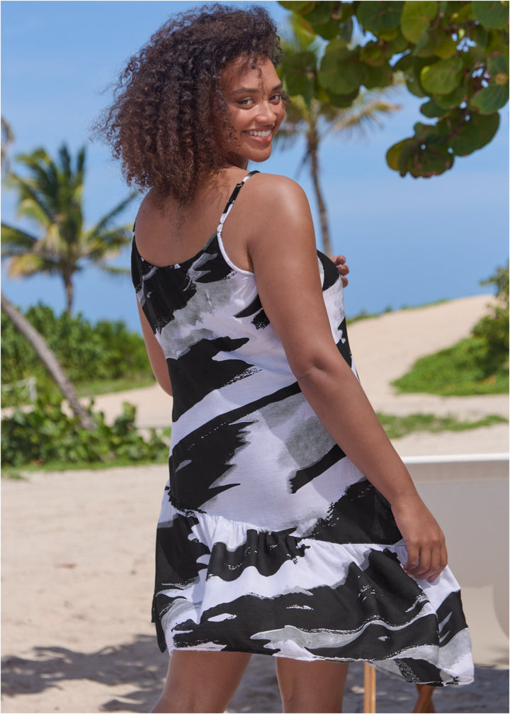 Venus Asymmetrical Cover-Up Dress | Paint Party