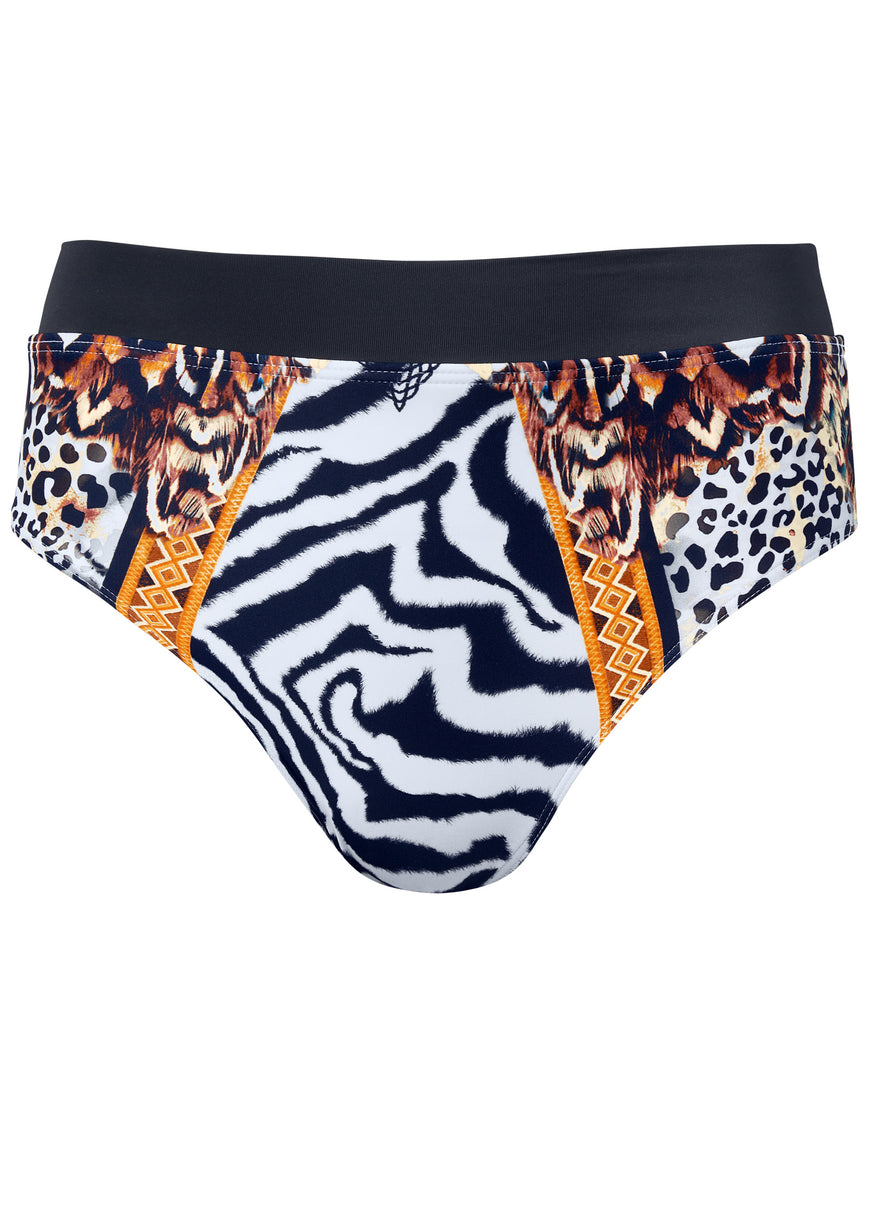 Volley High-Waist Bottom - Jungle Queen