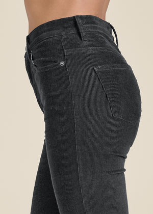 Corduroy Flared Pants - Black - thumbnail-6