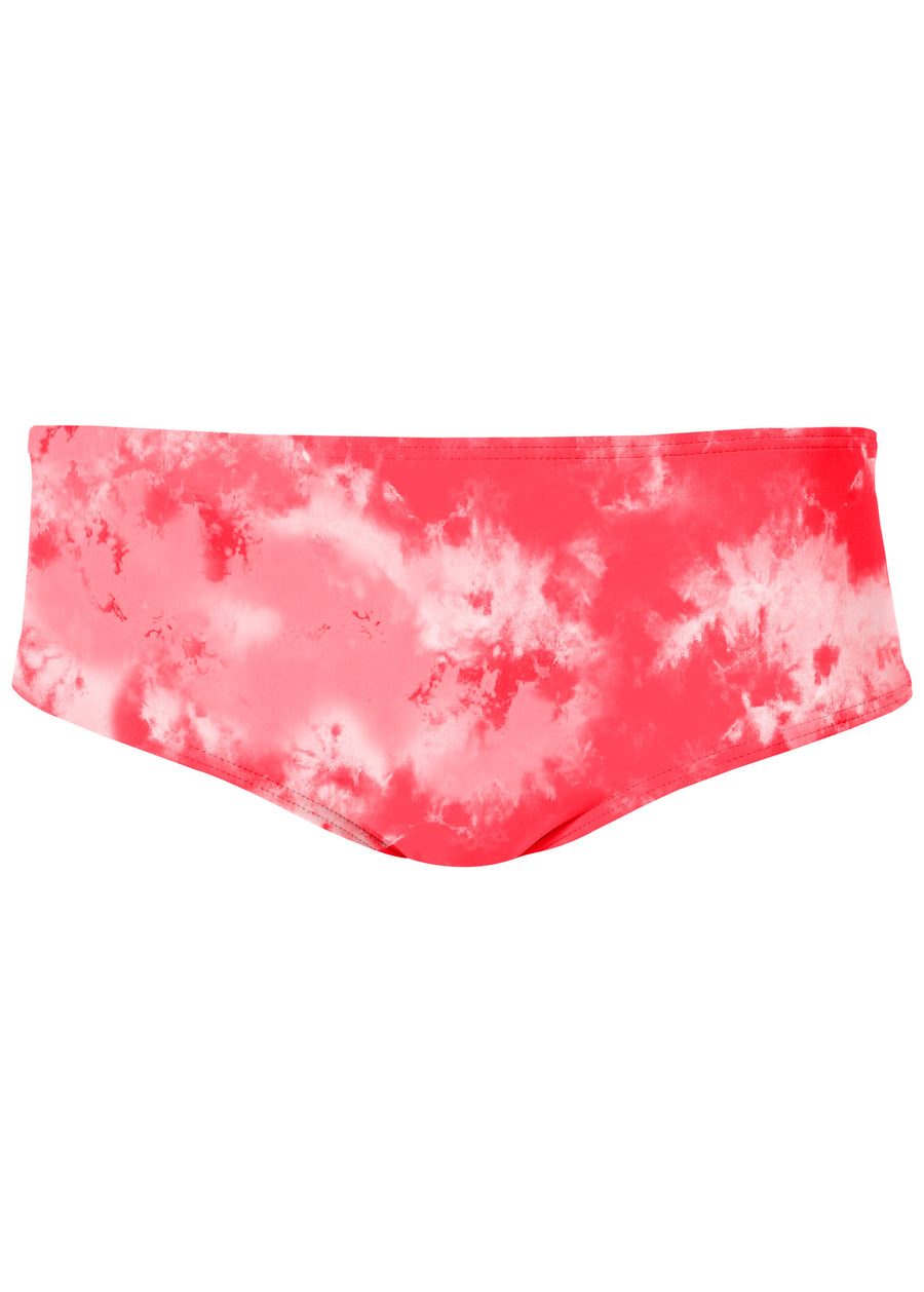 Boy Short Bikini Bottom - Coral Blast