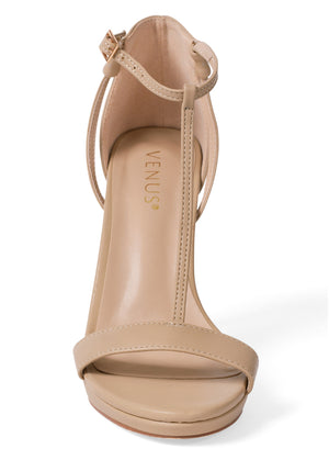 Escarpins à bride en T - nude - thumbnail-3