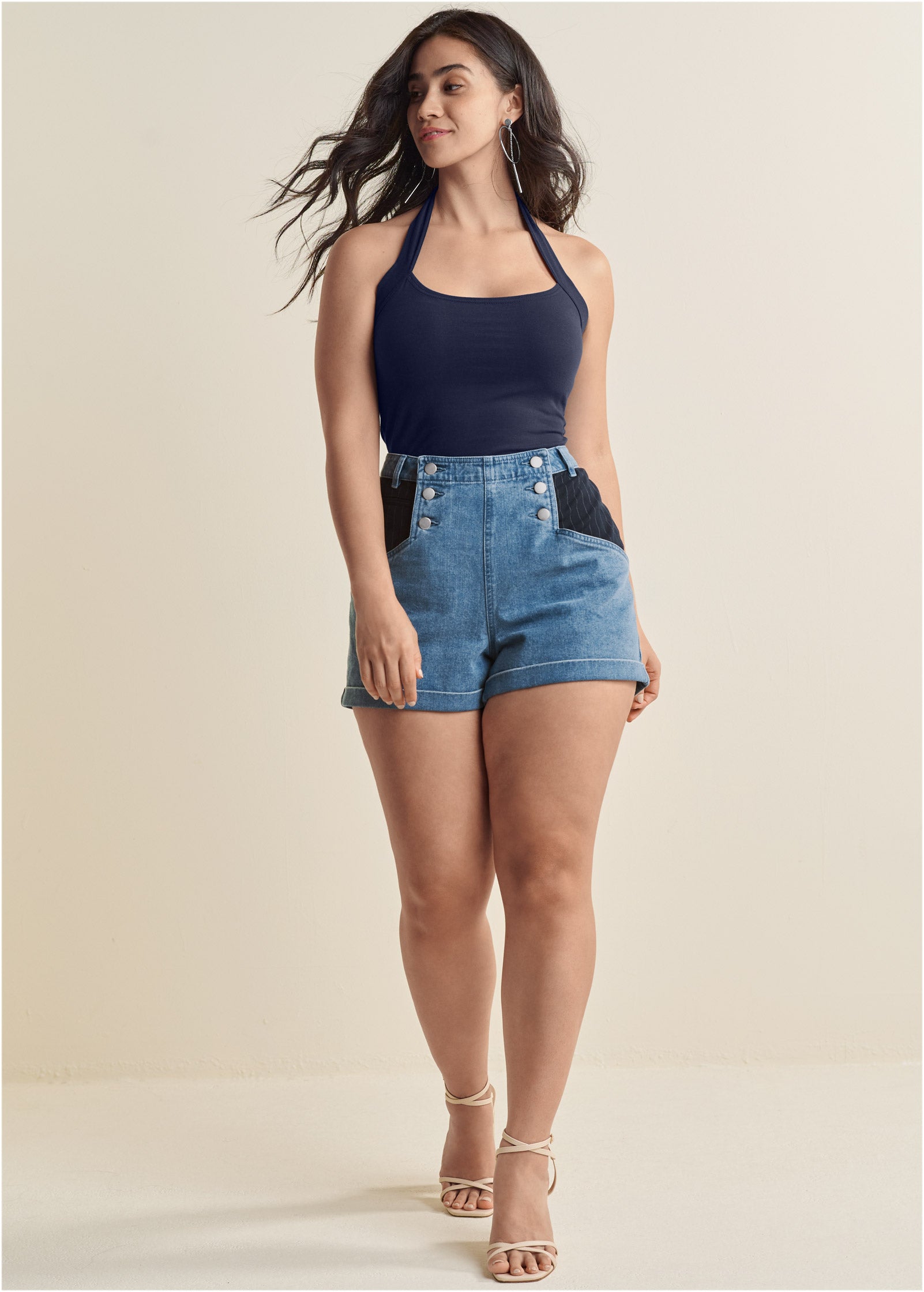 Easy Halter Top - Navy – Venus Fashion