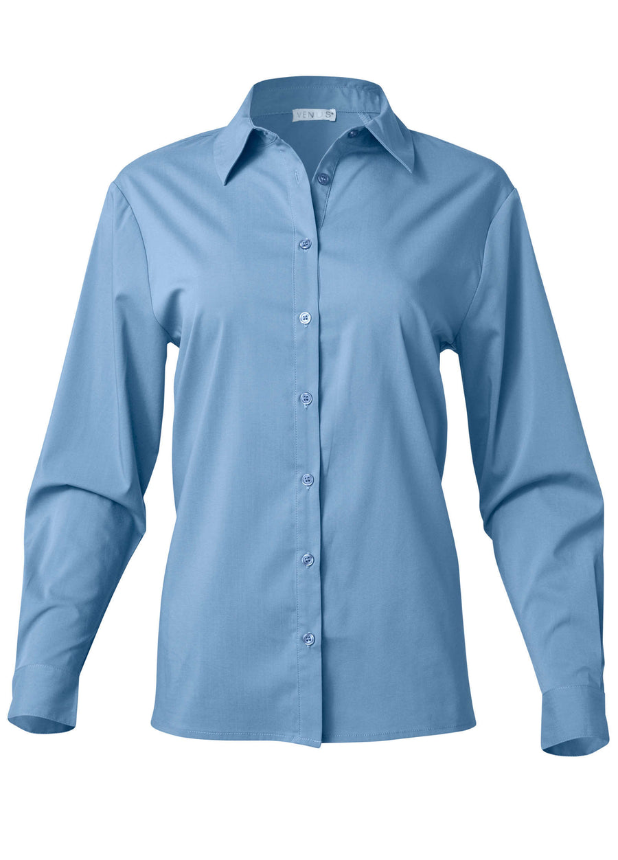 Soft Button-Down Shirt - Blue