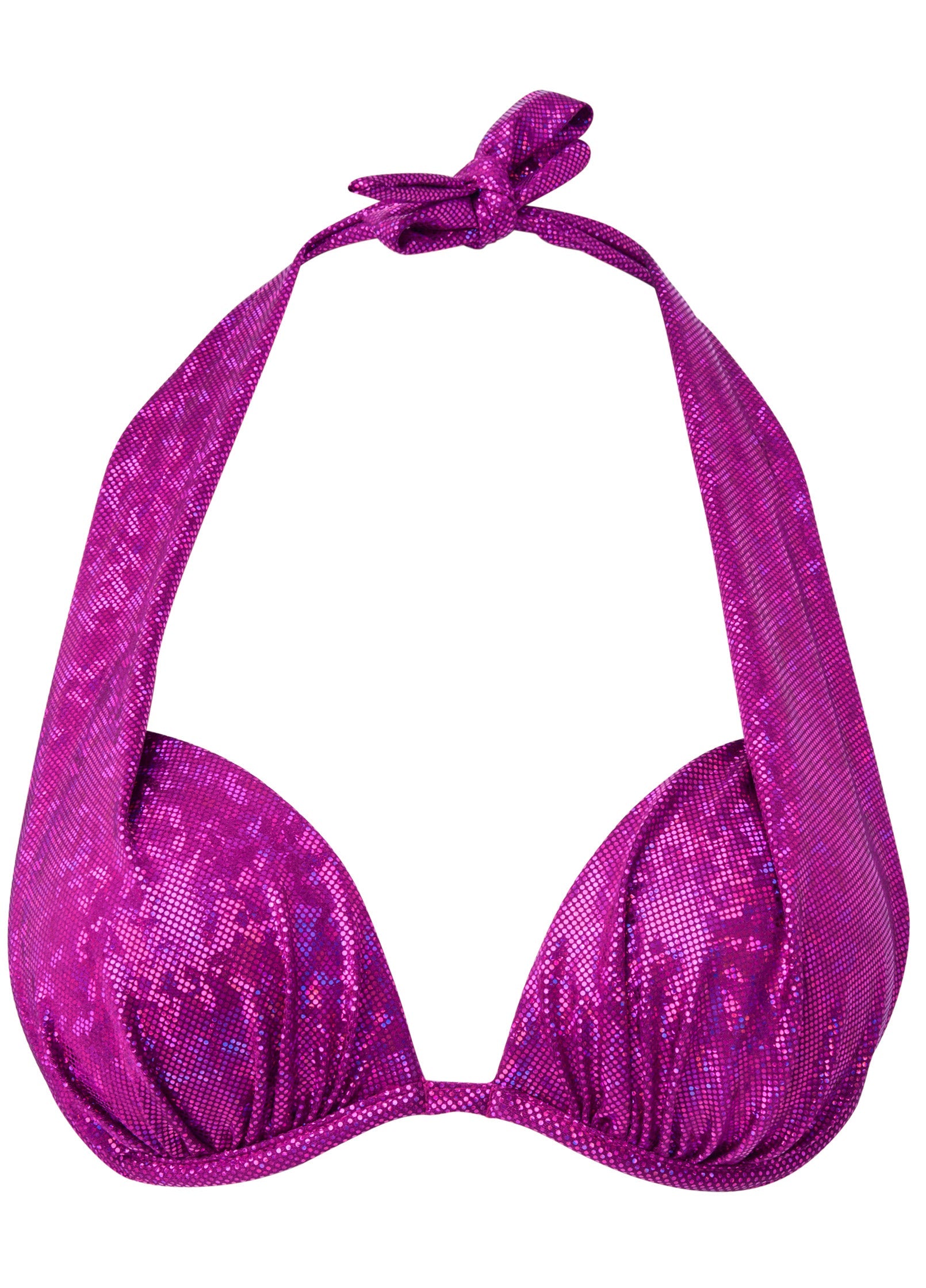 Shine Marilyn Push-Up Halter Top - Marine Sparkle – VENUS