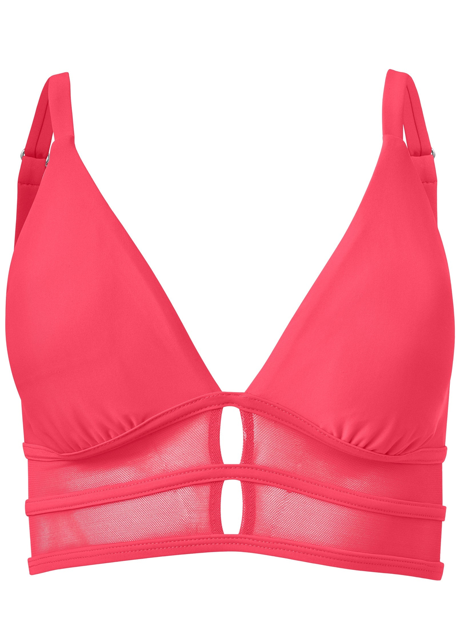 ヴィーナスです Long Line Bikini Top - Sunset Pink – VENUS