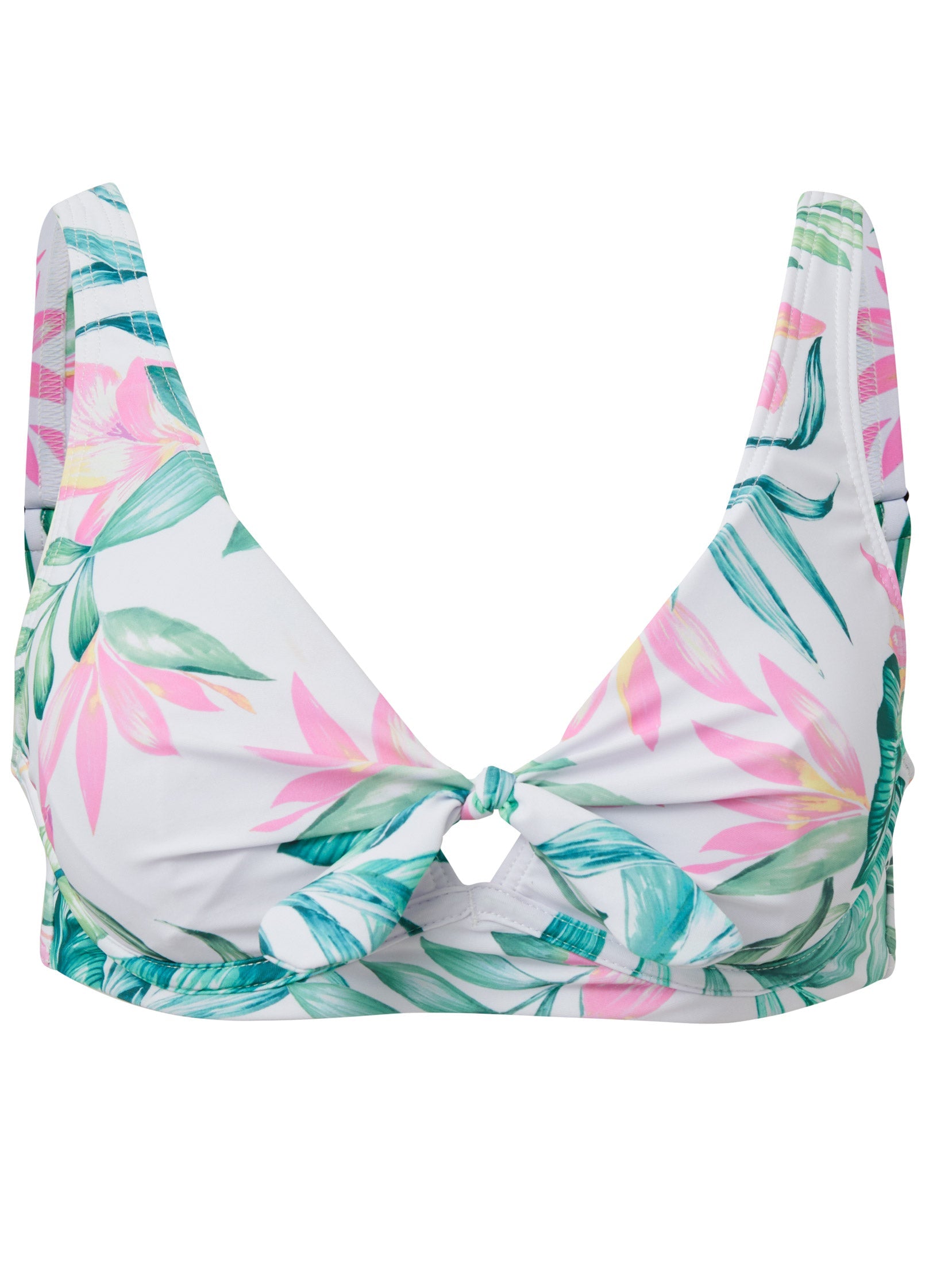 Underwire Retro Bikini Top - Tropical Garden – VENUS