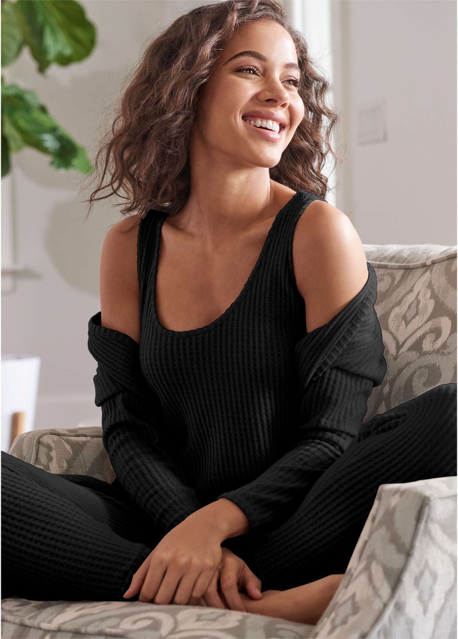 Cozy Waffle 3-Piece Set - Black – VENUS