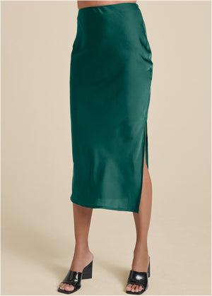 Slip Skirt - Green - thumbnail-2