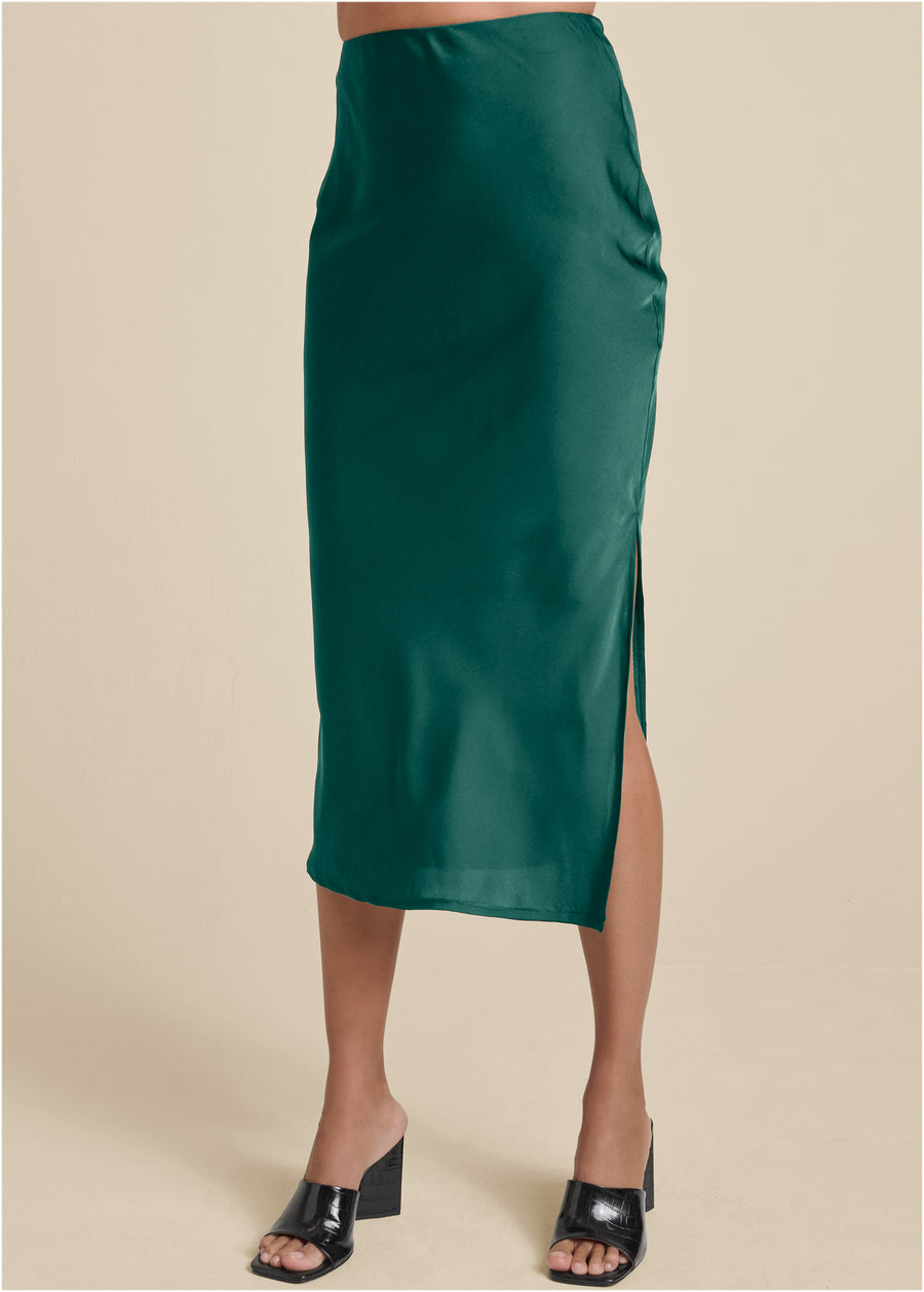 Slip Skirt - Green
