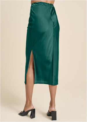 Slip Skirt - Green - thumbnail-3