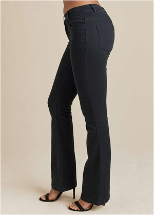 Halle Bootcut Jeans - Black - thumbnail-3