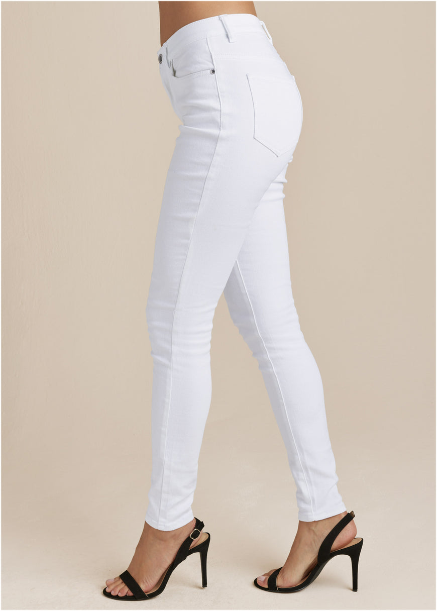 Heidi Skinny Jeans - White