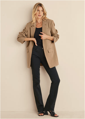 Oversized Blazer - Camel - thumbnail-3