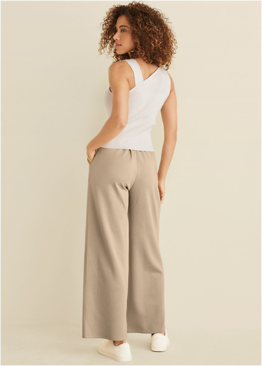 Twist Detail Sweater Tank - Cloud Dancer