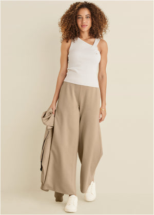 Twist Detail Sweater Tank - Cloud Dancer - thumbnail-2