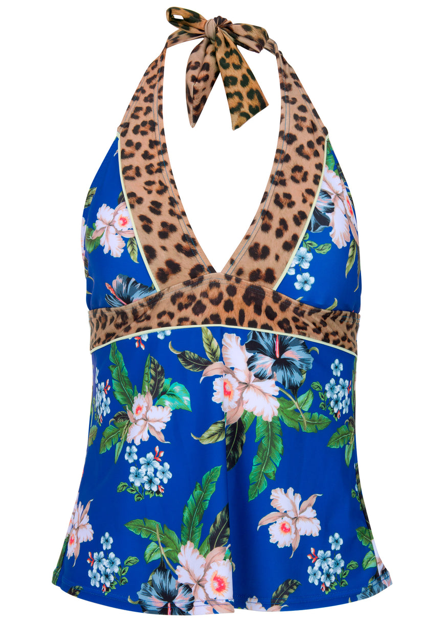 Athens Halter Tankini - Ocean Floral