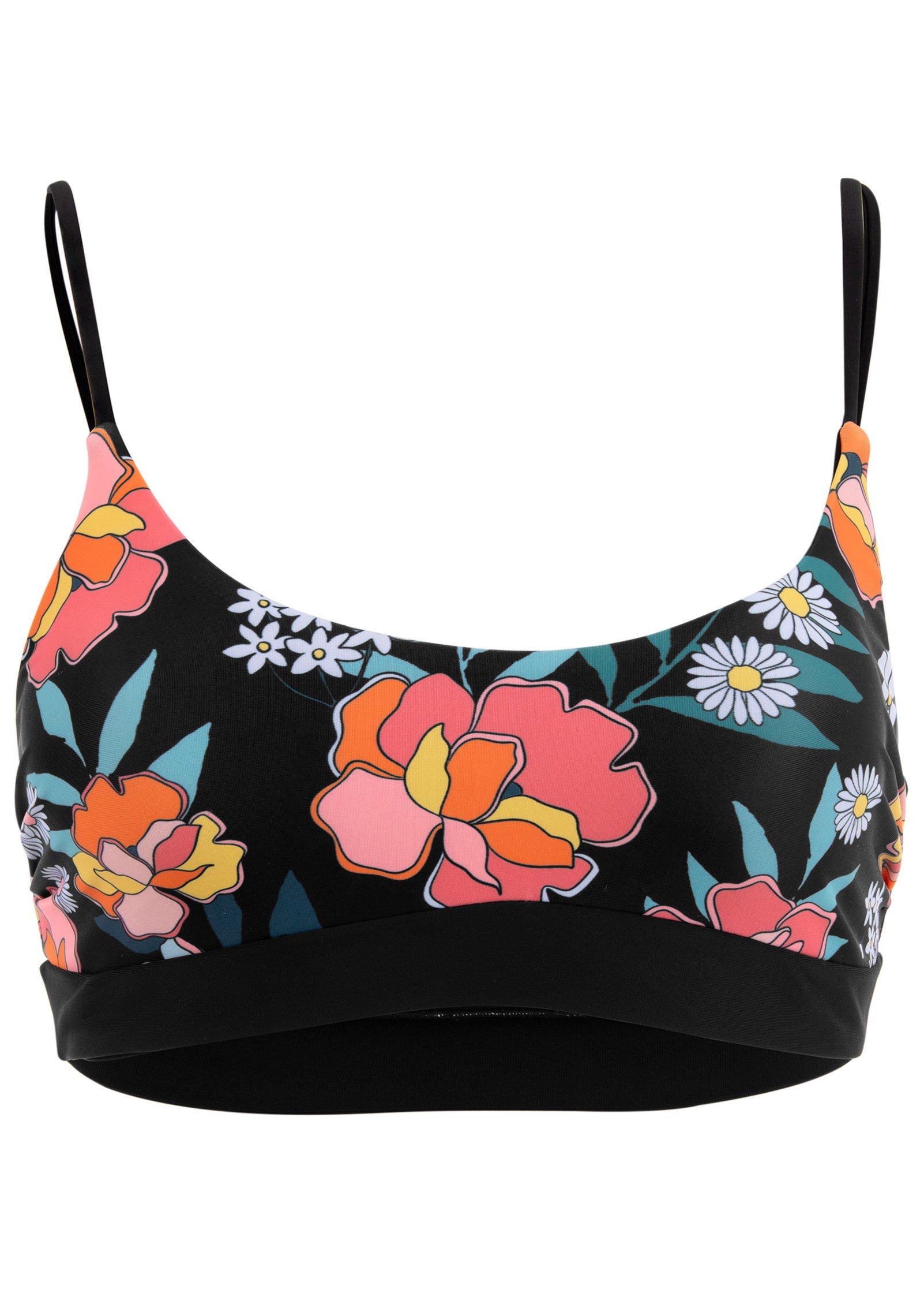 Scoop Neck Sport Top - Floral Delight – VENUS