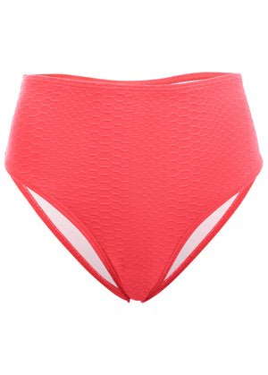 High-Waist Bikini Bottom - Ocean Coral - thumbnail-4