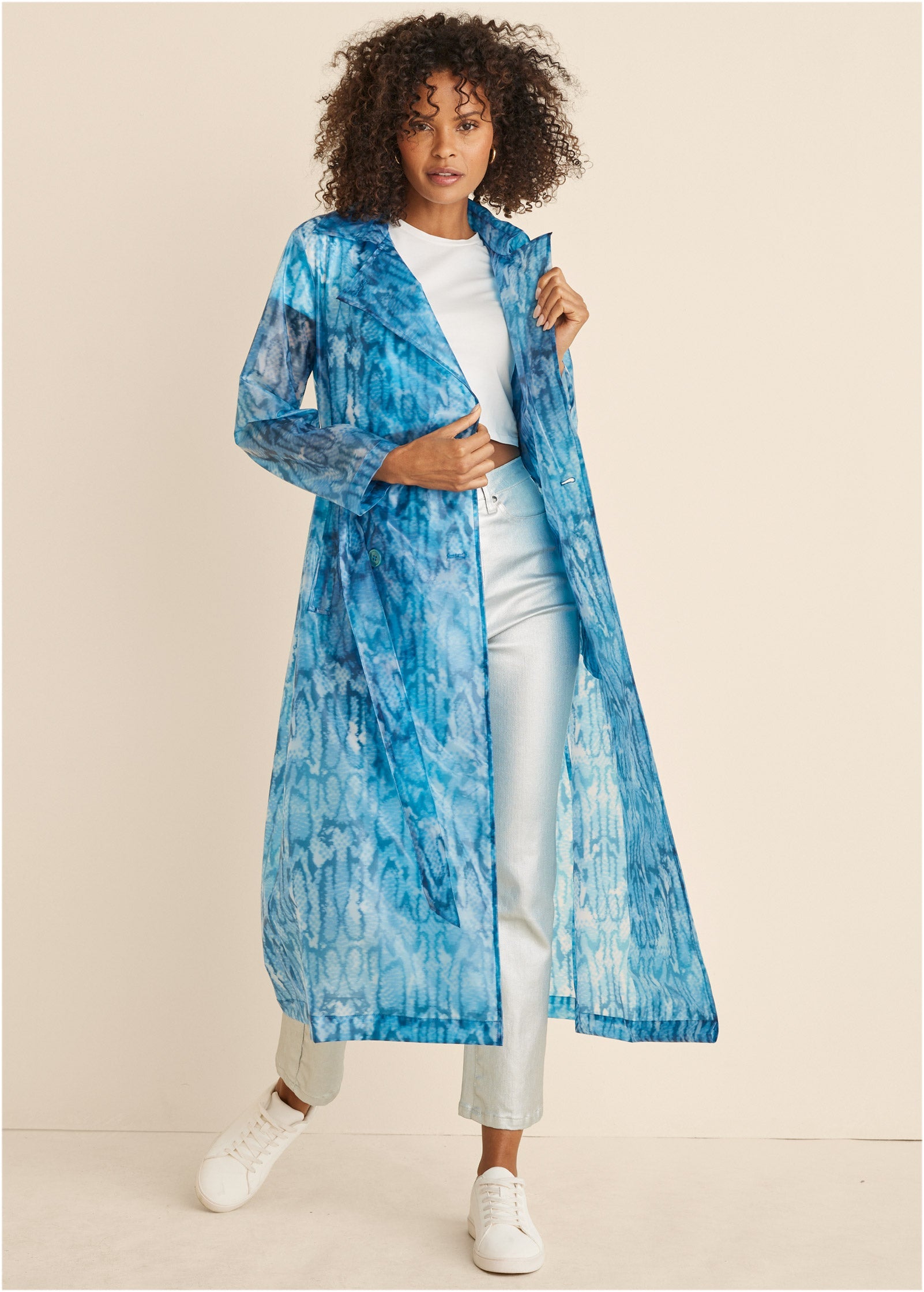 Vinyl Trench Coat - Water Snake – VENUS