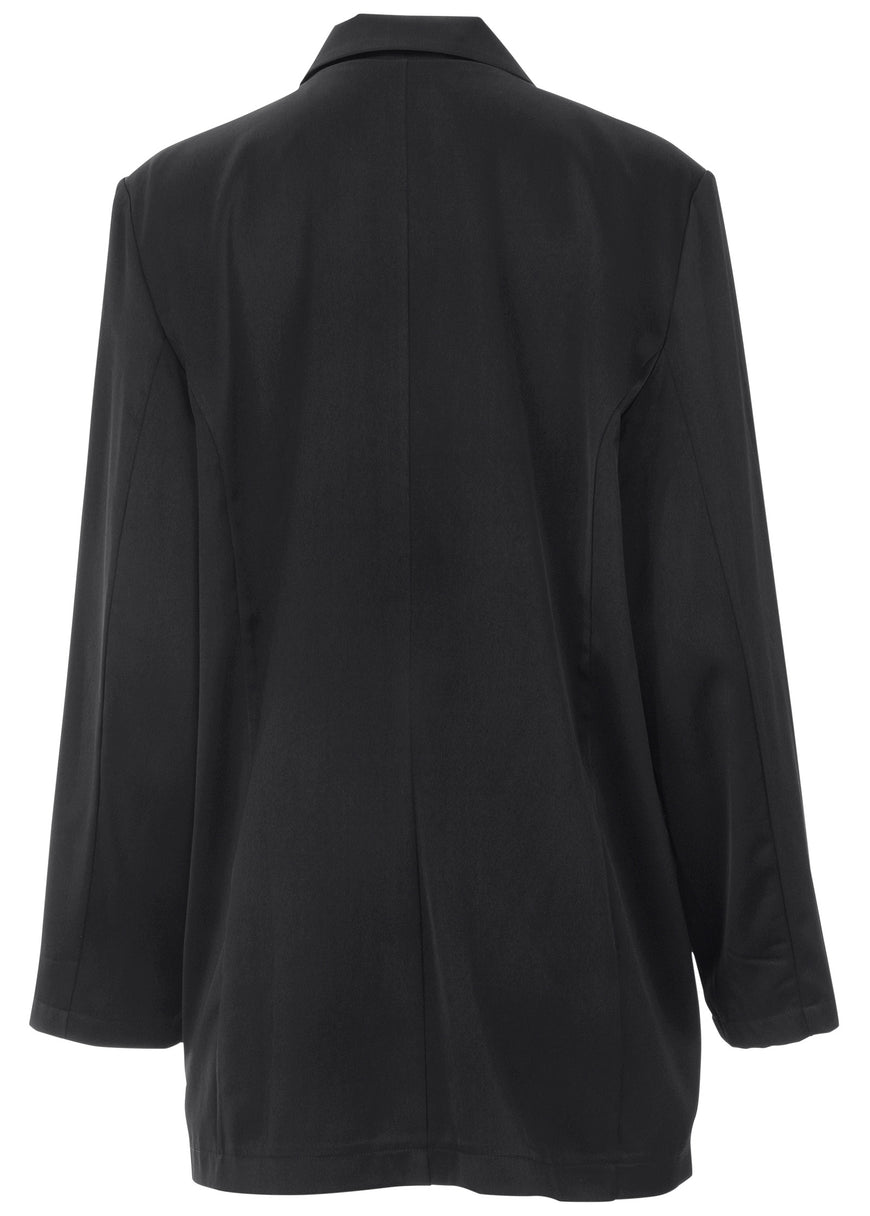 Double Breasted Blazer - Jet Black