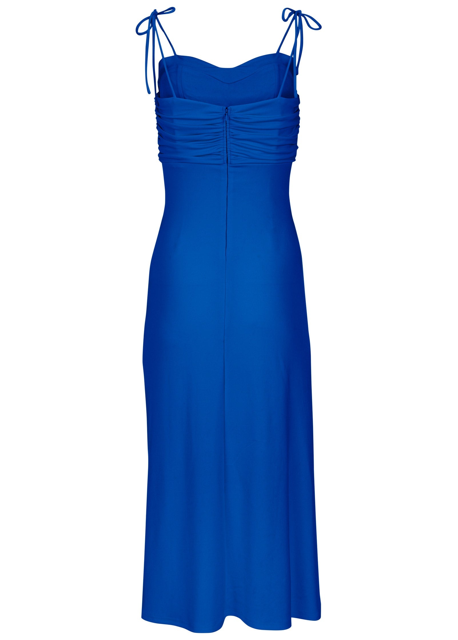 Ruched Cutout Maxi Dress - Blue – VENUS