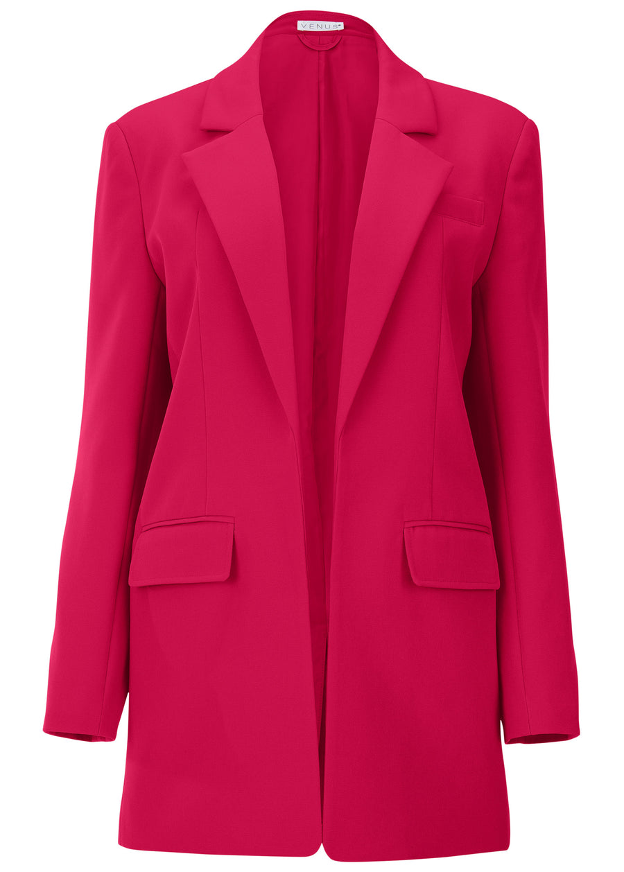 Oversized Blazer - Dark Pink