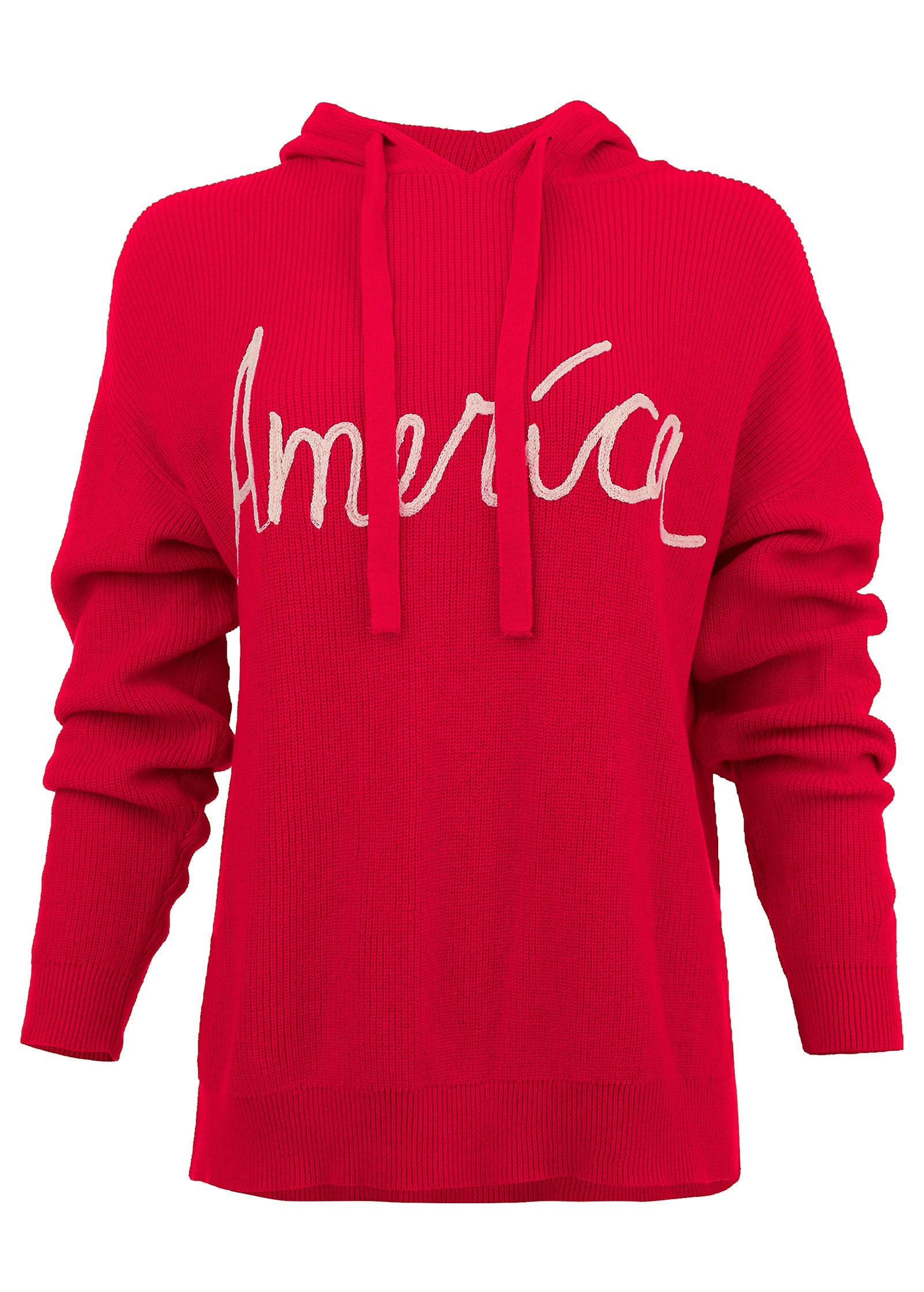 America Hoodie Sweater - Racing Red Multi – VENUS