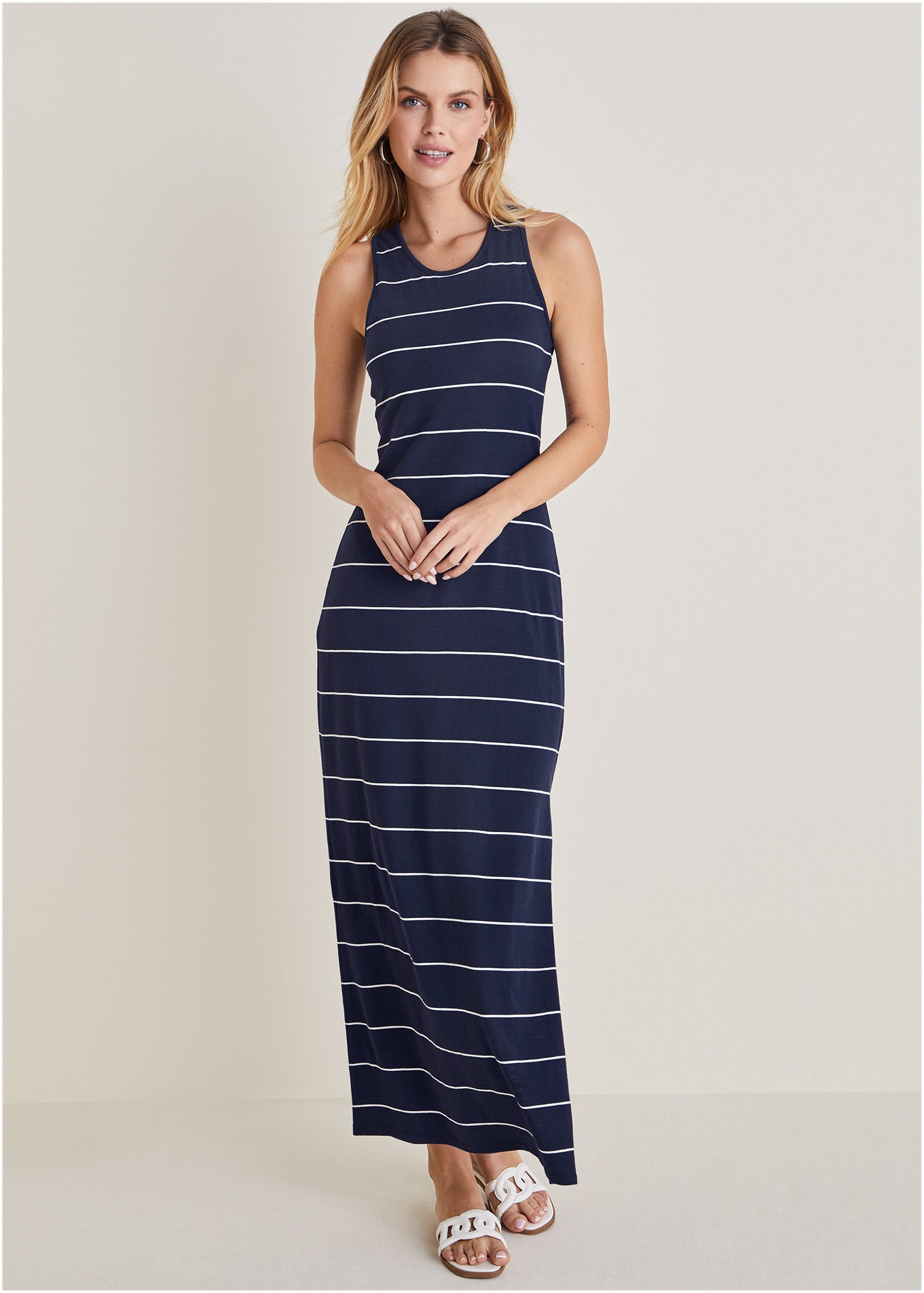 Tank Maxi Dress - Peacoat Combo – VENUS