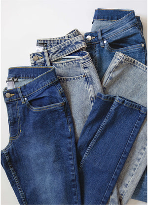 Rhinestone Cut Out Jeans - Acid Wash - thumbnail-10