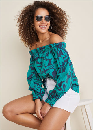 Off-The-Shoulder Top - Cabana Nights – VENUS