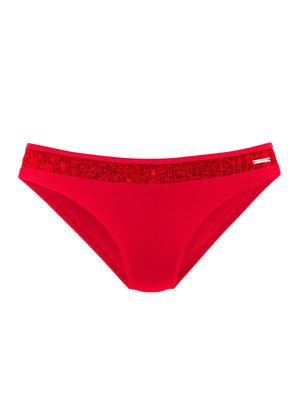 Sequin Bikini Bottom - Red - thumbnail-2