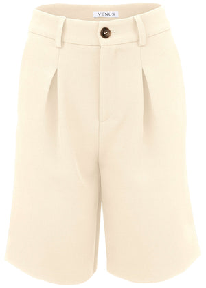 Bermuda de costume - Blanc cassé - thumbnail-6